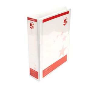 5 Star 4D-Ring Presentation Ring Binder A4 Polypropylene 50mm White (Pack of 10) 933082