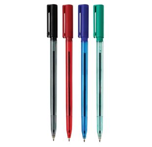 5 Star Ball Pen Medium 1mm Tip 0.5mm Line Blue (Pack of 20) 938017