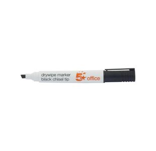 5 Star Drywipe Marker Chisel Tip Xylene/Toluene-free 2-5mm Line Wallet Assorted (Pack of 4) 938635