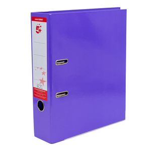 5 Star Lever Arch File A4 70mm Spine Purple (Pack of 10) 939907