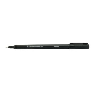 5 Star Permanent Marker Fine Tip 0.5mm Line Black (Pack of 10) 939949