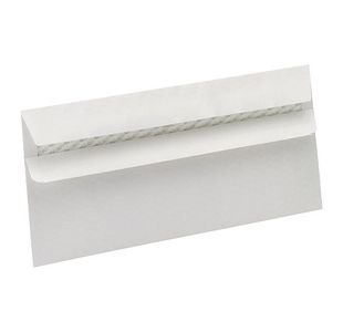 5 Star Recycled DL Wallet Envelope Self Seal 90gsm 220x110mm White (Pack of 500) 940398