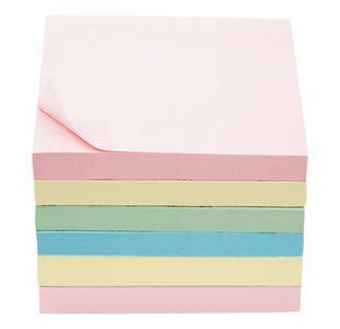 5 Star Extra Sticky Notes 76x76mm Assorted Pastel Pack of 6 940584
