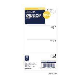 Filofax Refill Week To View Personal 2025 FX1076625