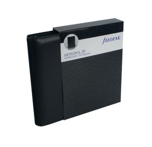 Filofax Metropol Black A5 Zipped Organiser (Includes UK and ROI bank holidays) 026979
