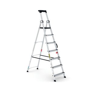 Climb-It Professional 7 Tread Step Ladder with Carry Handle Aluminium CAH107