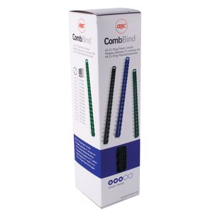 GBC CombBind A4 10mm Binding Combs Black (Pack of 100) 4028175