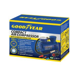 Goodyear Pro Compact Mini Air Compressor Blue 900009