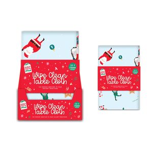 Xmas Print Wipe Clean Kids Tablecloth 1320x1780 Pack of 24 XMA12460OB