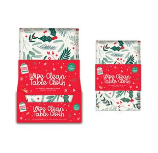 Xmas Printed Wipe Clean Tablecloth 1320x1780mm Pack of 24 XMA12461OB