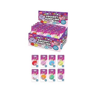 Dumpling Bubble Keyring 45mm Pack of 12 TOY13986OBCDU