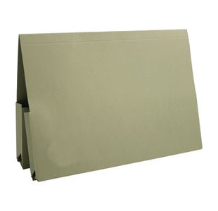 Exacompta Guildhall Legal Double Pocket Wallet Foolscap Green (Pack of 25) 214-GRN