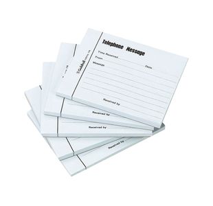 Exacompta Guildhall Telephone Message Pad 100 Sheet 127x102mm Blue (Pack of 5) 1571