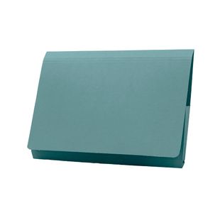 Exacompta Guildhall Full Flap Pocket Wallet Foolscap Blue (Pack of 50) PW2-BLU