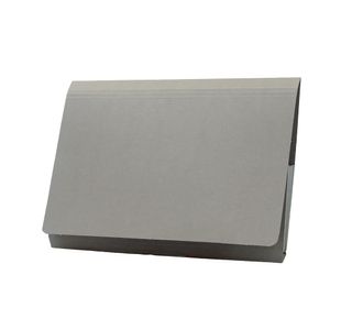 Exacompta Guildhall Full Flap Pocket Wallet Foolscap Grey (Pack of 50) PW2-GREY