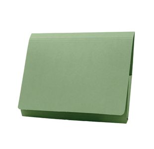 Exacompta Guildhall Brief Size Pocket Wallet 14x10in Green (Pack of 50) PW3-GRN