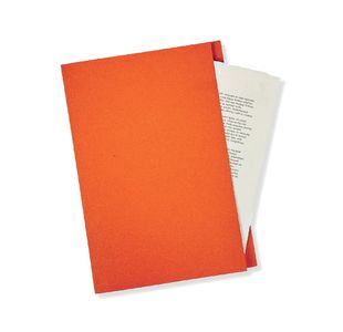 Exacompta Guildhall Square Cut Folder 315gsm Foolscap Orange (Pack of 100) FS315-ORGZ