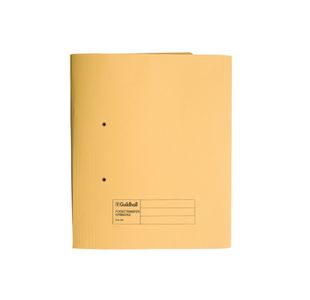 Exacompta Guildhall Transfer Spiral Pocket File 315gsm Foolscap Yellow (Pack of 25) 349-YLW