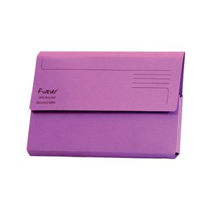 Exacompta Forever Document Wallet Manilla Foolscap Bright Purple (Pack of 25) 211/5005