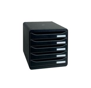 Exacompta Big Box Plus 5 Drawer Set Black 309714D