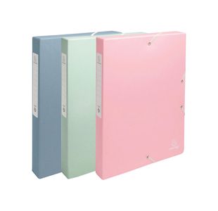 Exacompta Autentik Filing Box 40mm Spine A4 Assorted 59339E