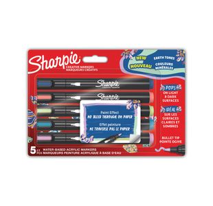 Sharpie Creative Marker Bullet Tip Earth Tones Assorted (Pack of 5) 2213380