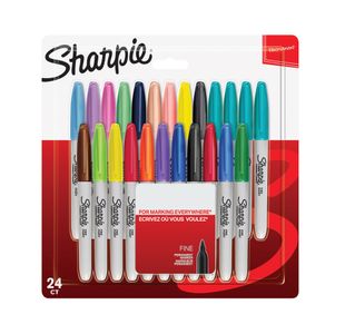 Sharpie Permanent Marker Fine Assorted (Pack of 24) 2065405