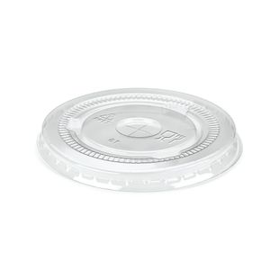 Go-Pak Straw Slot Cold Cup Lid Recyclable PET 9oz Clear (Pack of 1000) R11002