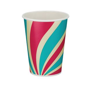 Go-Pak Single Wall Paper Cold Cup PE lined 12oz Assorted (Pack of 1000) D01103