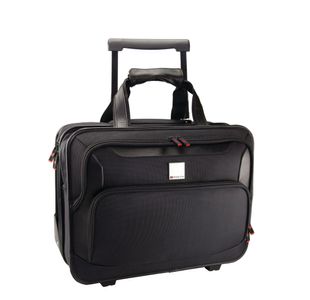 Monolith Deluxe Nylon Wheeled Laptop Case Black 2372