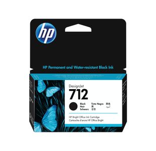 HP 712 DesignJet Ink Cartridge 38-ml Black 3ED70A