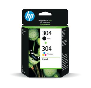 HP 304 Original Ink Cartridge 2-ml Black/Tri-color 3JB05AE