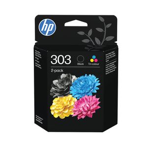 HP 303 Original Ink Cartridge 4-ml Black/Tri-color 3YM92AE