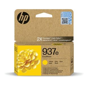 HP 937E EvoMore Original Ink Cartridge High Yield Yellow 4S6W8NE