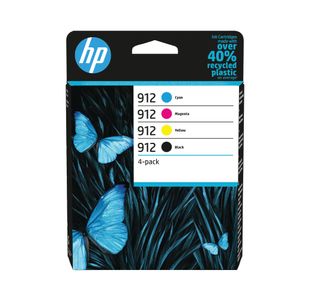 HP 912 Original Ink Cartridge 2.93/8.29-ml CMYK 4-pack 6ZC74AE