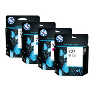 HP 727 DesignJet Ink Cartridge 300-ml Matte Black C1Q12A