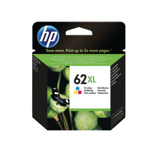 HP 62XL Original Ink Cartridge High Yield Tri-color C2P07AE