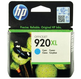 HP 920XL Original Ink Cartridge High Yield Cyan CD972AE