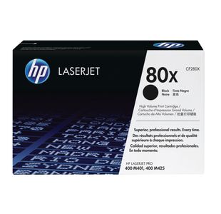 HP 80X Original LaserJet Toner Cartridge High Yield Black CF280X