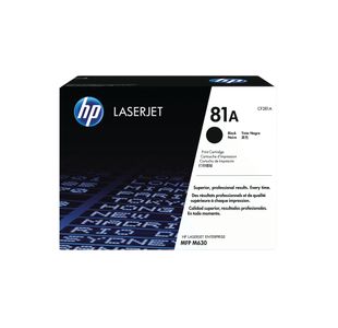 HP 81A Original LaserJet Toner Cartridge Black CF281A