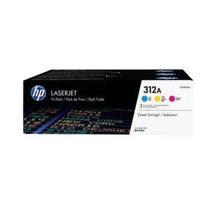 HP 312A Original LaserJet Toner Cartridge CMY 3-pack CF440AM