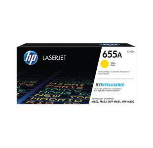 HP 655A Original LaserJet Toner Cartridge Yellow CF452A