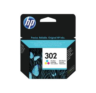HP 302 Original Ink Cartridge 4-ml Tri-color F6U65AE