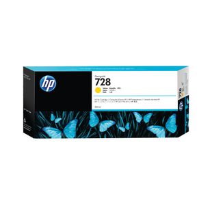 HP 728 Original Ink Cartridge 300-ml Yellow F9K15A