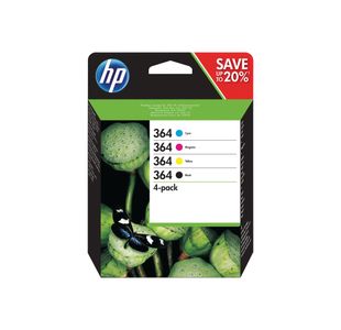 HP 364 Original Ink Cartridge 3/6-ml CMYK 4-pack N9J73AE