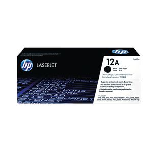 HP 12A Original LaserJet Toner Cartridge Black Q2612A