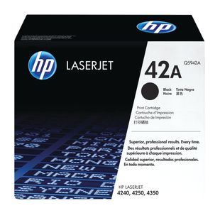 HP 42A Original LaserJet Toner Cartridge Black Q5942A