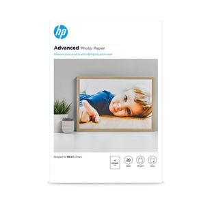 HP Advanced Glossy Photo Paper A3 250gsm (Pack of 20) Q8697A
