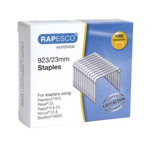 Rapesco 923/23mm Staples Pack of 1000 1242