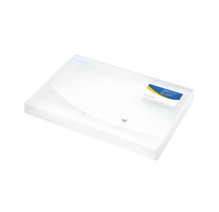 Rapesco Rigid Wallet Box File 25mm A4 Clear 0708
